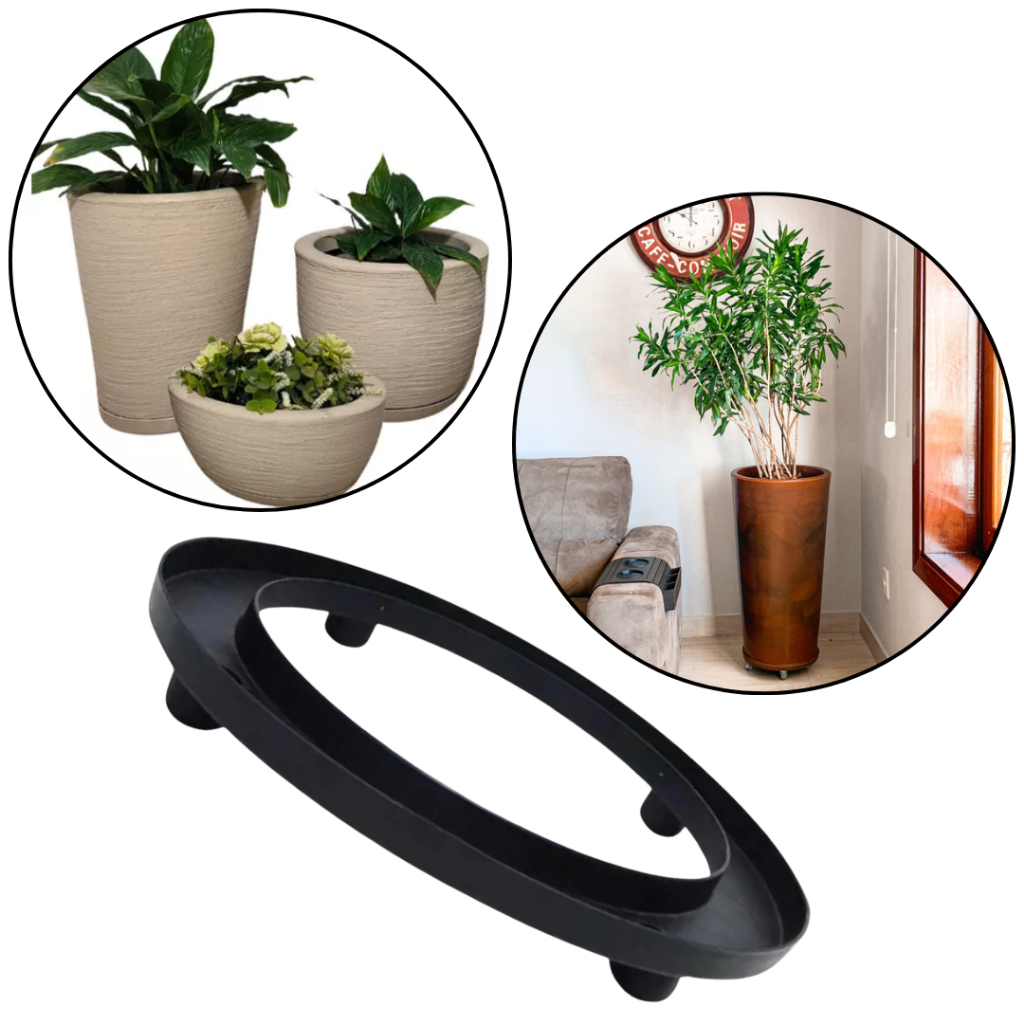Suporte Base Para Botijão De Gás Vasos de Flores Plantas Água Utilidades Cozinha Banheiro