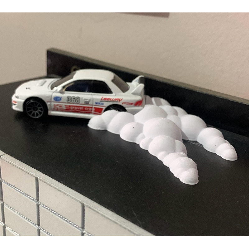 Efeito de Fumaça Drift Hotwheels 1/64 1:64