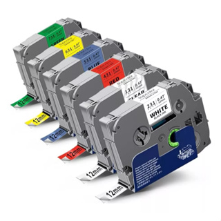 Kit 6 Fitas Tze Tz 231 Compatível P/ Brother 12mm Colors em Oferta na Shopee