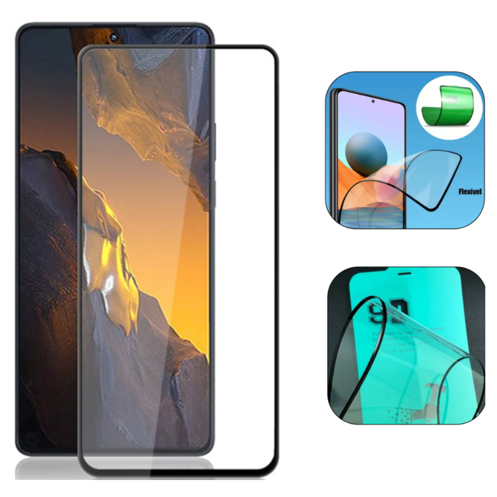 2 Película Cerâmica para Poco F5 Pro + 1 Capa Capinha Case