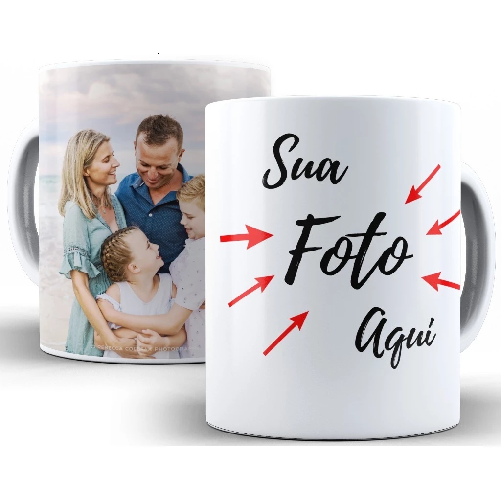 Caneca Magica Personalizada De Porcelana Com Sua Foto Nome Frase