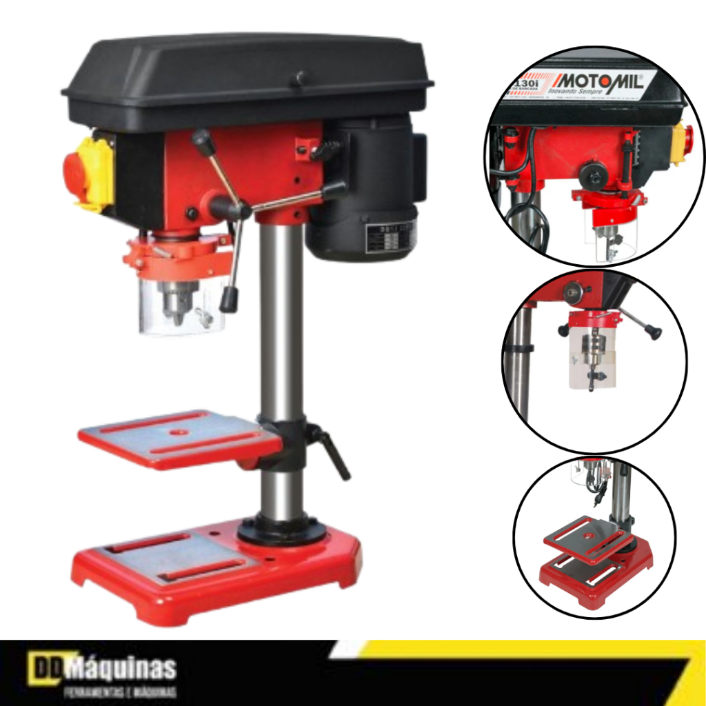 Furadeira de Bancada 1/2 Pol. 1/3 HP - MOTOMIL