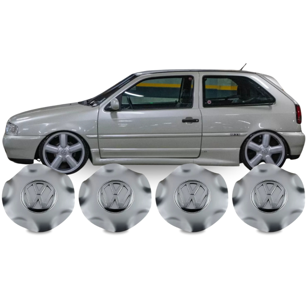 Jogo Calota Centro Roda Gol Gti Aro 17 Zunky Zk 460  Bt
