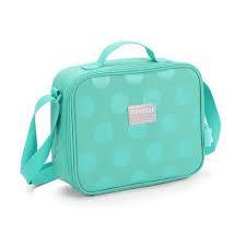 Lancheira Infantil UP4YOU Turquesa com Bolinhas - Luxcel