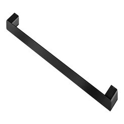 Porta Toalha Docol Flat Bastão 60cm Ônix Preto Fosco 009613CE
