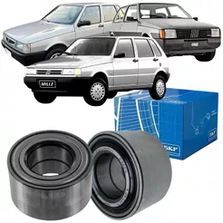 Par Rolamentos Roda Dianteira - Fiat Uno Sem Abs - SKF