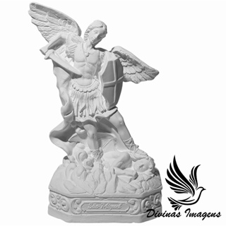 Imagem São Miguel Arcanjo 20cm Gesso Cru Retocado Artigo Religioso de Luxo em Oferta na Shopee