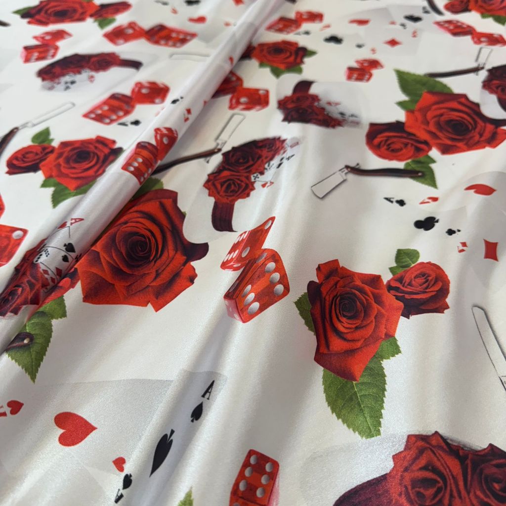 Tecido Cetim Estampado Maria Navalha 1,40m Umbanda Fantasia Religiosos