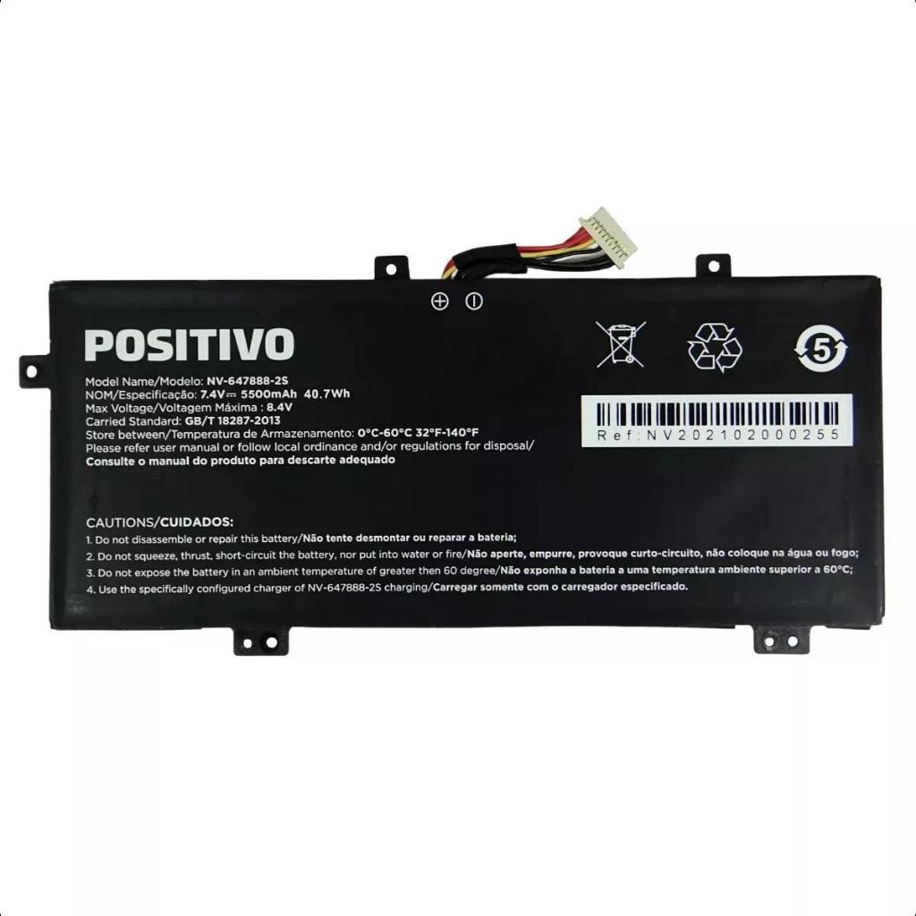 Bateria Notebook Positivo Nv-647888-2s 7.4v 5500mah 40.7wh
