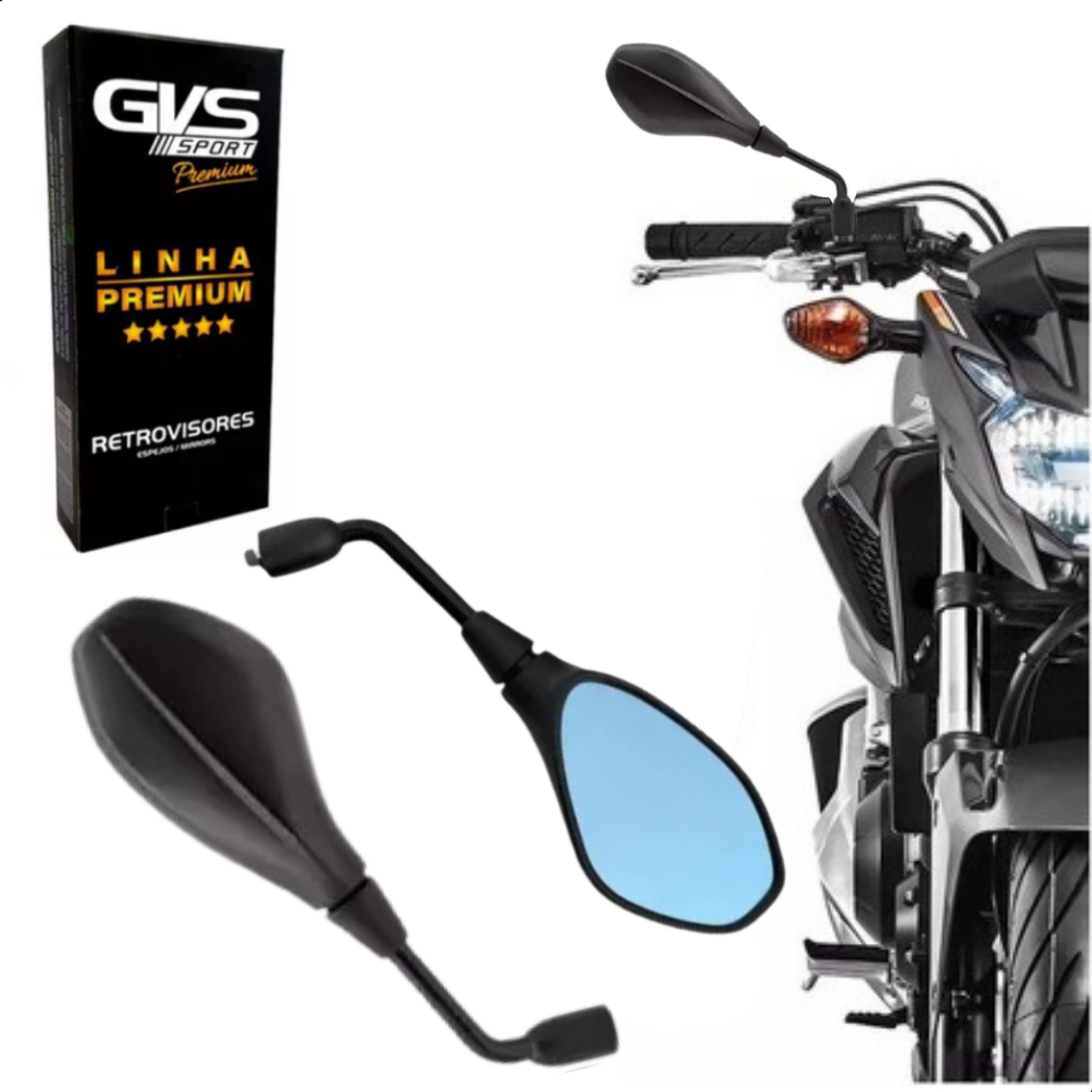 Retrovisor Bmw F800 Gvs Fixo Lente Azul Convexa Para Honda em Oferta na Shopee