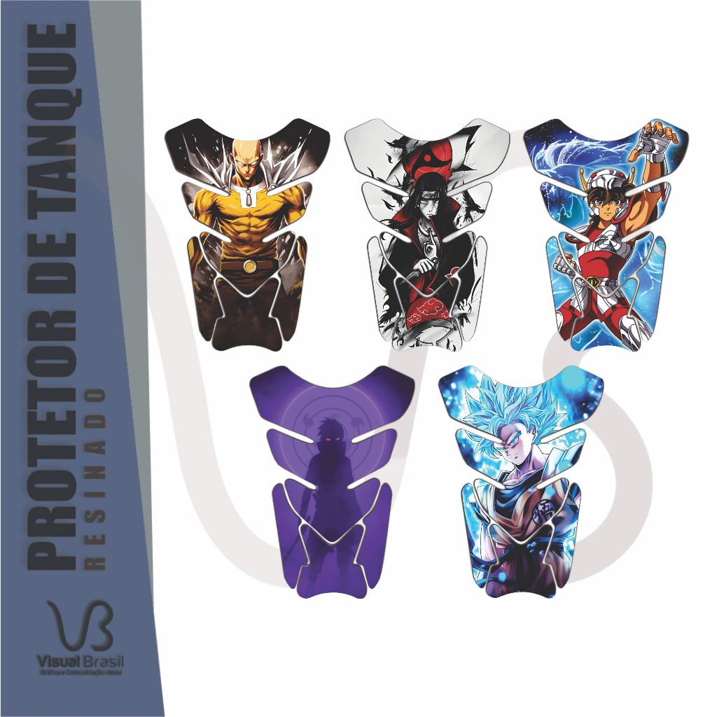 Protetor De Tanque/ Tankpad Moto Resinado | ANIMES em Oferta na Shopee