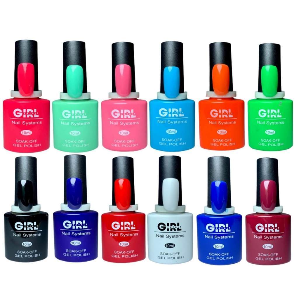 Kit 24 Esmaltes Em Gel D&z / Bella Rosa / K&S / Lirio / Sioux / Real Love Unhas Uv Led Esmalte em Oferta na Shopee