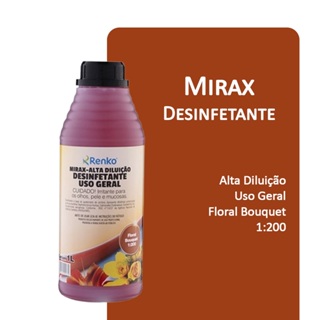 Mirax Desinfetante Alta Diluição Floral Bouquet 1L - Renko - Limpeza Eficaz e Perfume Duradouro em Oferta na Shopee