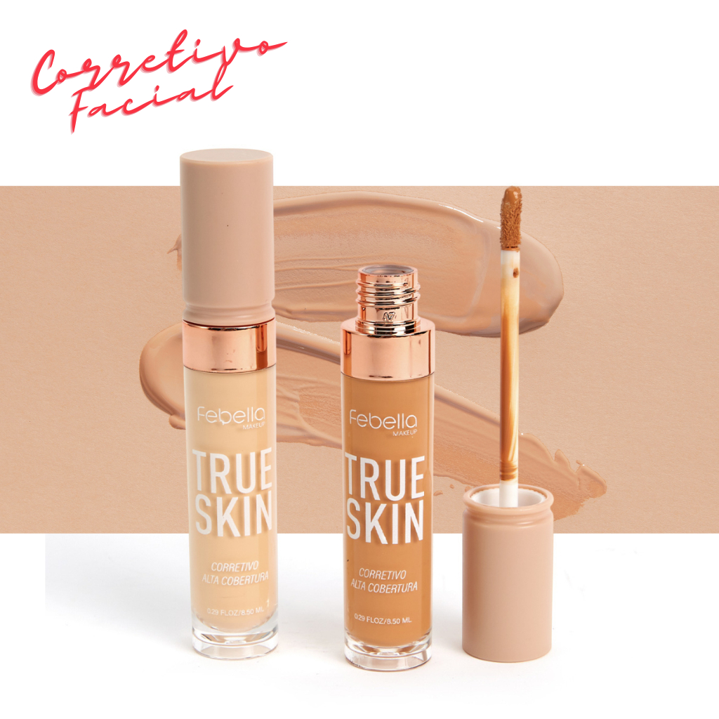Corretivo True Skin Febella – Alta Cobertura e Acabamento Natural!