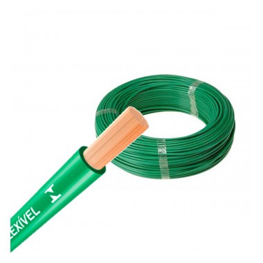 Fio Cabo Flexivel 2,5mm Verde 100 metros