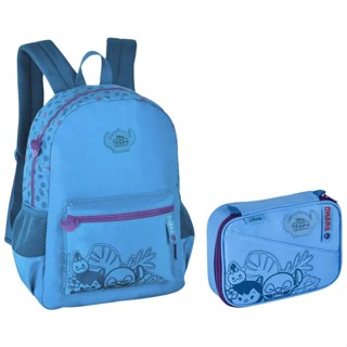 Kit Mochila de Costas Disney Stitch Tsum Tsum com Estojo em Oferta na Shopee