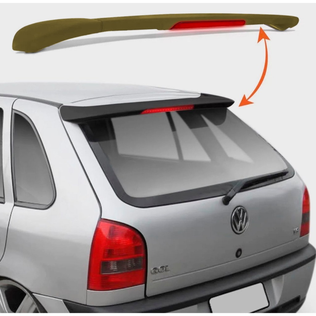 Aerofólio Gol G3 Com Break Ligth Para Pintura em Oferta na Shopee