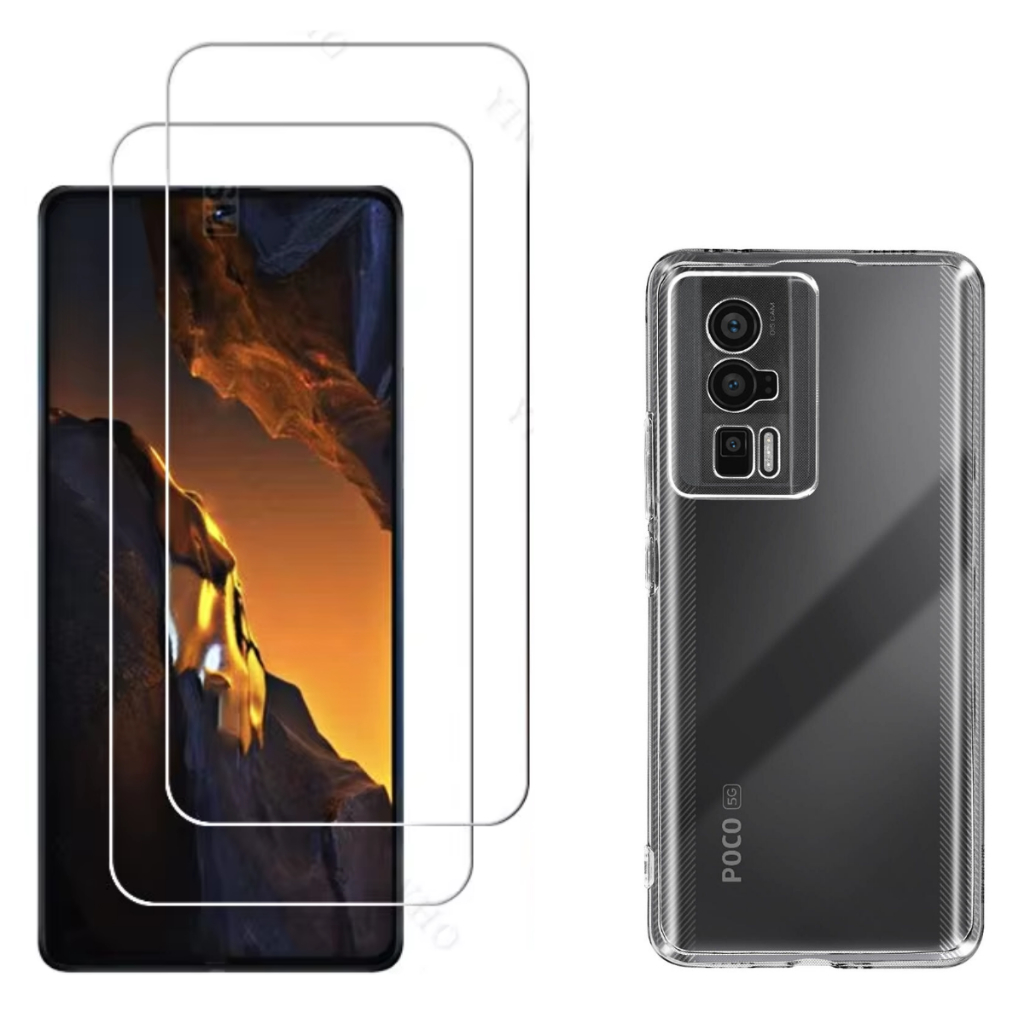 2 Película Cerâmica para Poco F5 Pro + 1 Capa Capinha Case em Oferta na Shopee