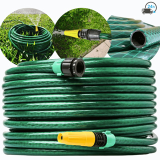 Mangueira De Jardim Verde Com Esguicho Mangueira de Jardim Reforçada Silicone 10 a 30 Metros em Oferta na Shopee