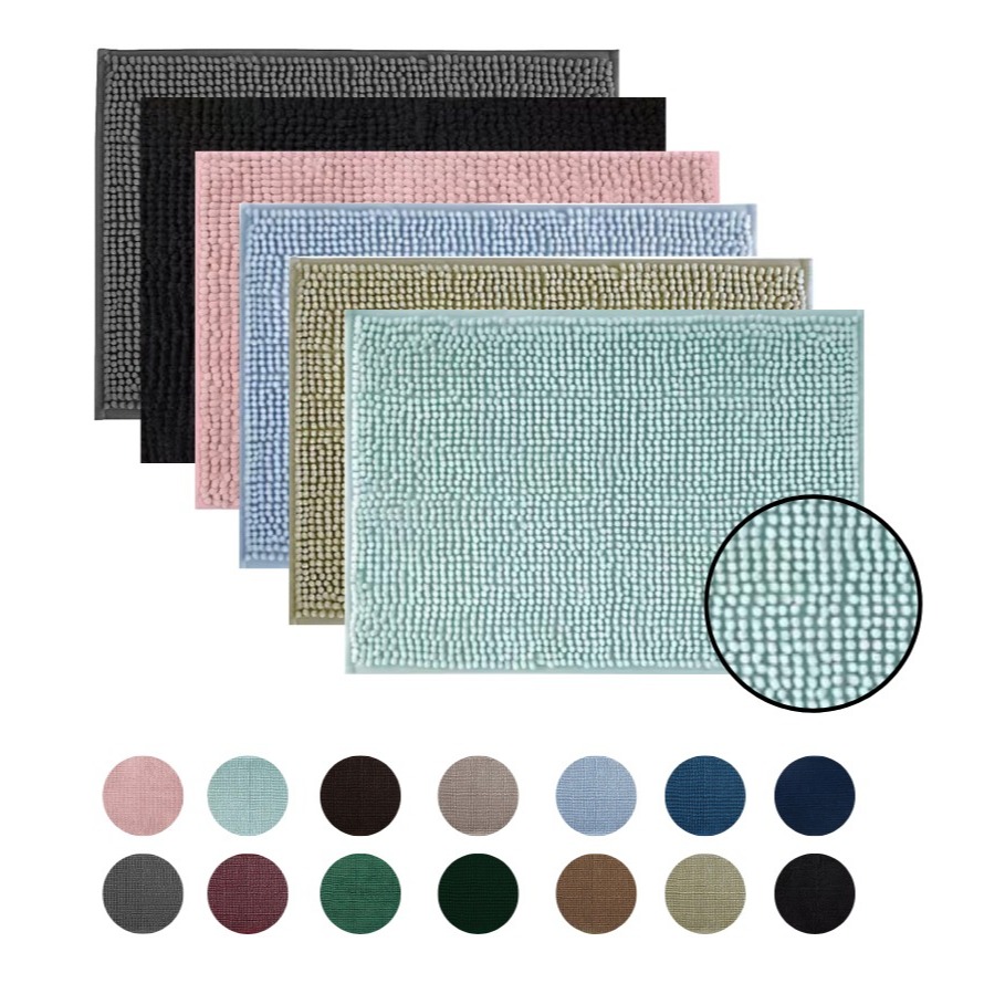 Kit 2 Tapete Banheiro 40x60 Bolinha Dedinho Microfibra Antiderrapante Macarrão Cores