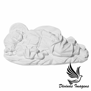 Imagem São José Dormindo 10cm Gesso Cru Retocado de Qualidade Artesanal Premium em Oferta na Shopee