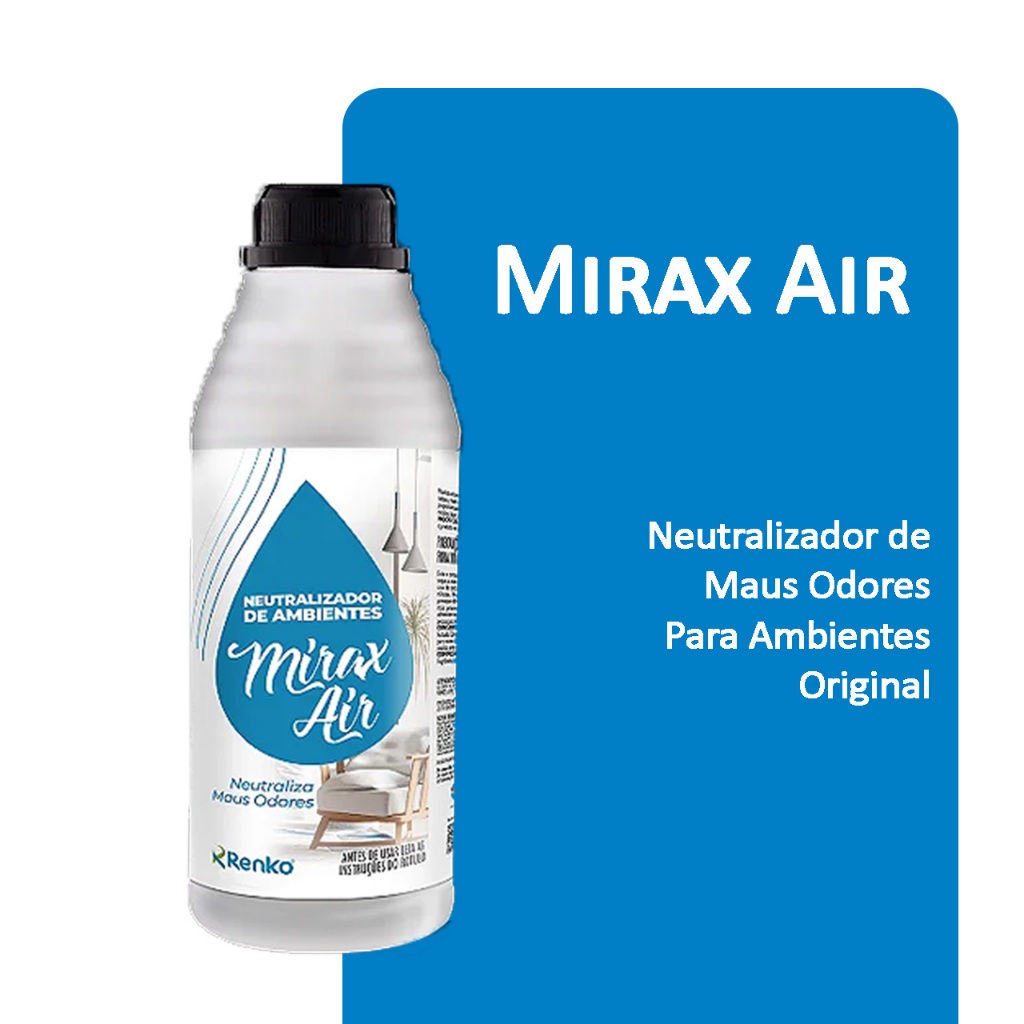 Neutralizador de Odor Mirax Air 1L -  Renko - Elimina Maus Odores De Ambiente e Roupas