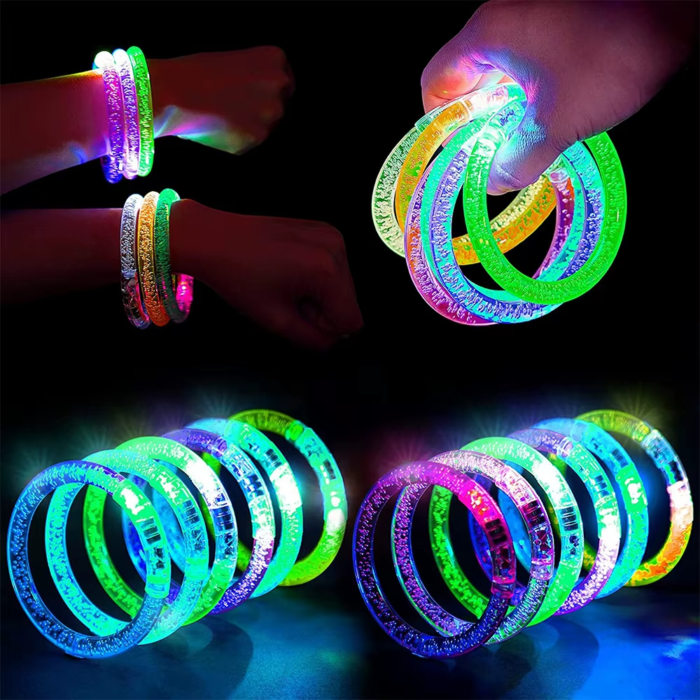 Pulseira Neon LED Kit 40 Un Adereços Balada Rave Festa Casamento Formatura Led Decoração