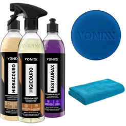 Kit Hidracouro Hidratante Higicouro Higieniza Bancos Restaurax Vonixx
