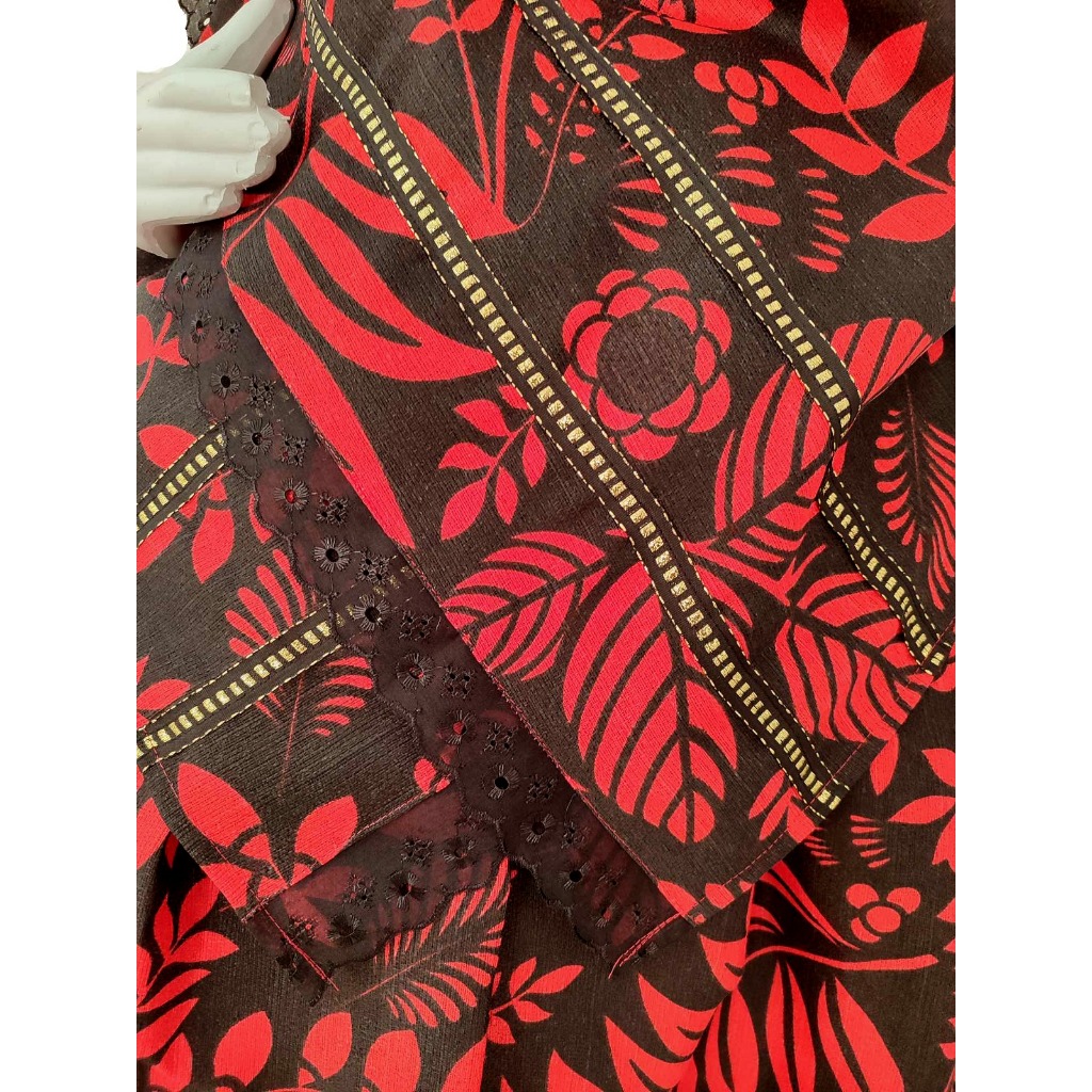 Roupa Feminina 3pçs Baiana Estampada Pomba Gira Exú Umbanda Candomblé Kimbanda