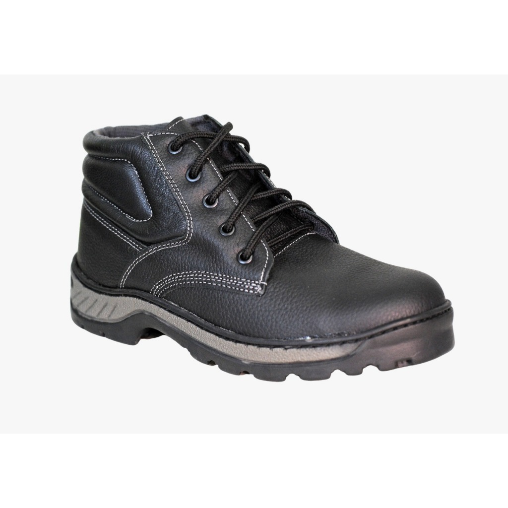 Coturno Bota Preto Couro de Segurança Com C.A. Adventure Confortável — imagem 2 de 2