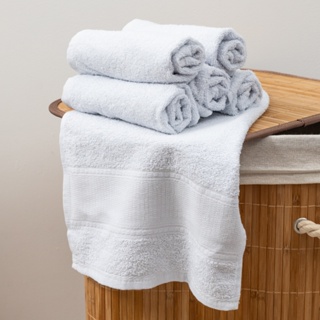 Kit 5 Toalhas de Rosto Branca Felpuda em Oferta na Shopee