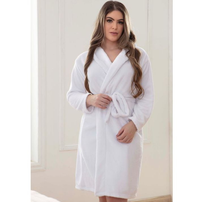 Roupão Banho De Microfibra Unissex, Tamanho G em Oferta na Shopee