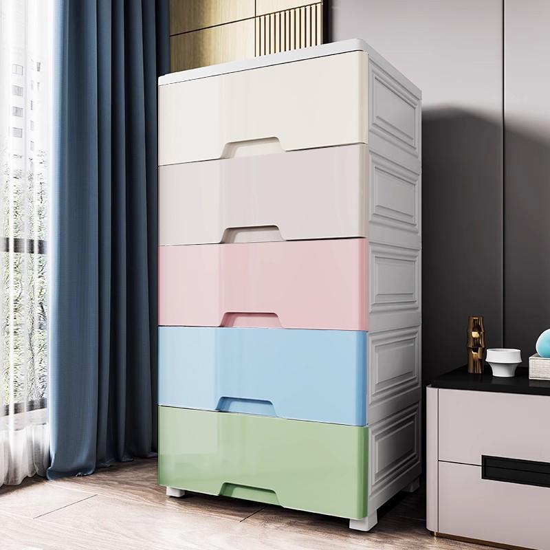 Detalhes do haosin Gaveteiro Organizador Multifuncional com Rodinhas Banheiro Cômoda para Quarto com 5 Gavetas