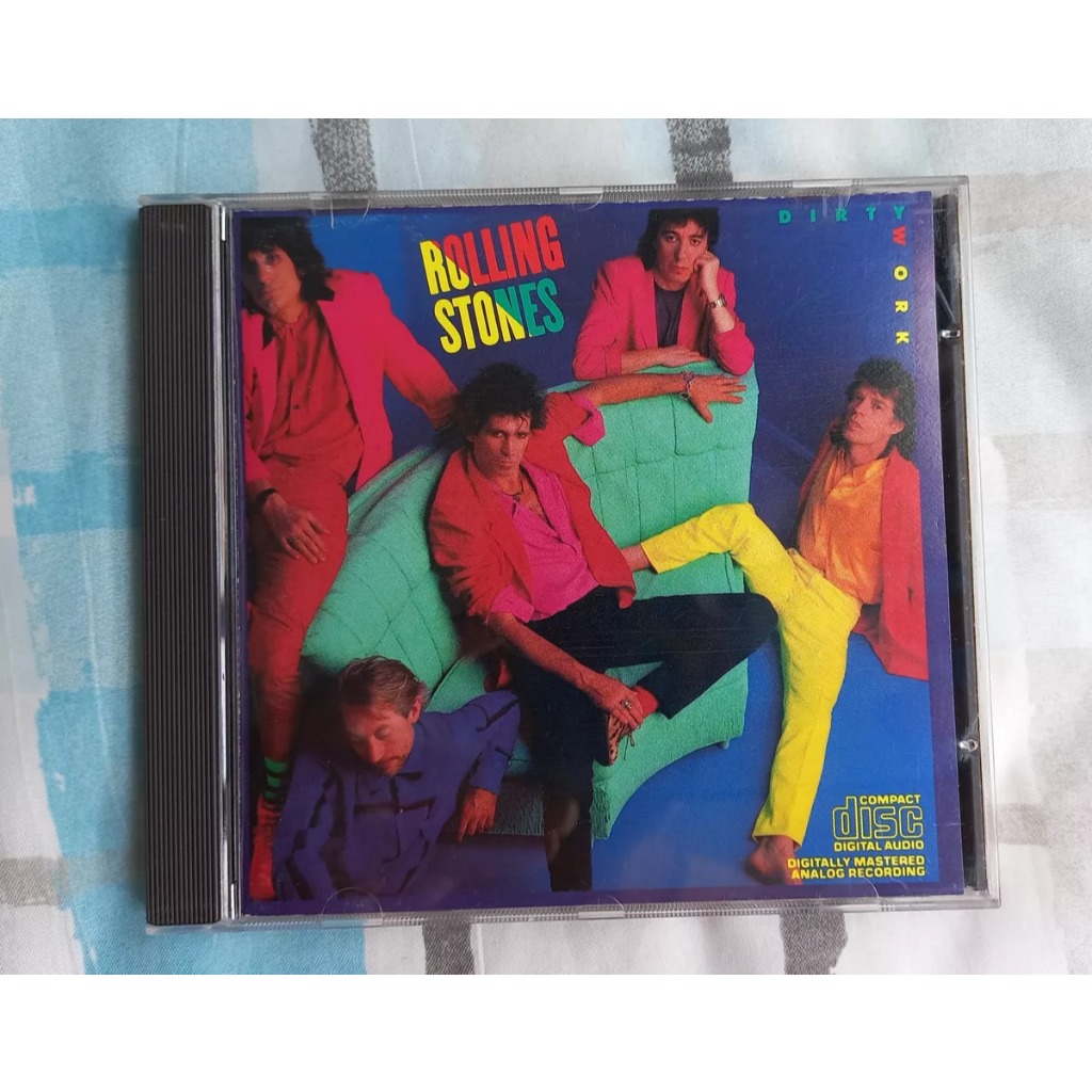 Cd Rolling Stones Dirty Work 1986 Usa Primeira Tiragem Original