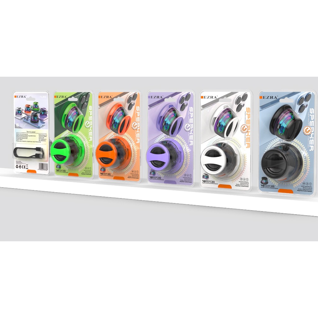 Edificador Hecate G200 Portátil Bluetooth 5.4Magnético Mini Caixa De Som RGB Iluminação Alto-falante ao Ar Livre
