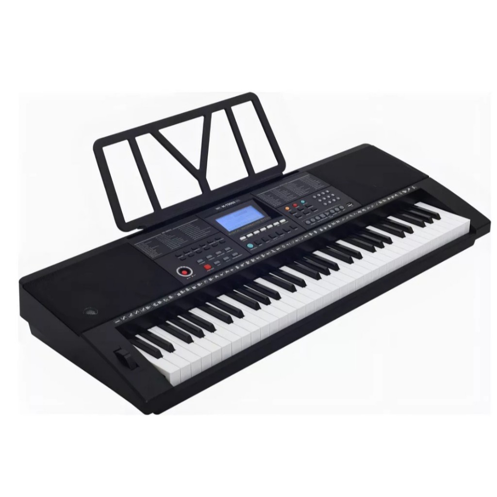TECLADO MUSICAL 500 TIMBRES E RITMOS, PRETO, MOD: M-T5000 em Oferta na Shopee