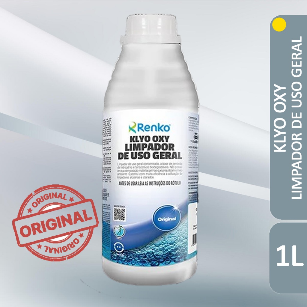Limpador à Base de Peróxido de Hidrogênio Klyo Oxy 1L  - Potente e Versátil - Renko