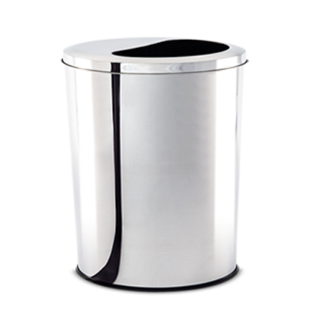 Lixeira Meia Lua Brinox Decorline 8 Litros 20x30cm Aço Inox em Oferta na Shopee