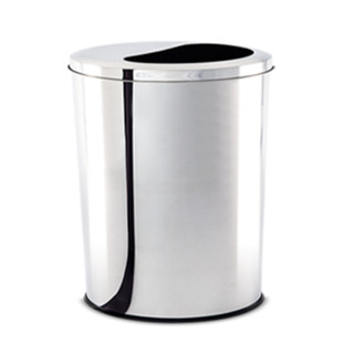 Lixeira Meia Lua Brinox Decorline 8 Litros 20x30cm Aço Inox em Oferta na Shopee