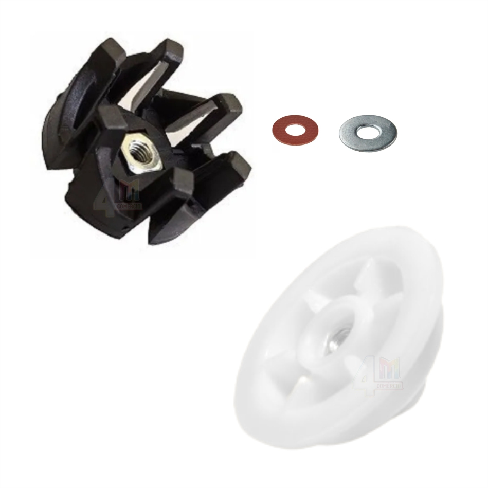 Kit Arraste Copo E Motor Compatível Liquidificador Daily RI2101 RI2102 RI2103 RI2104