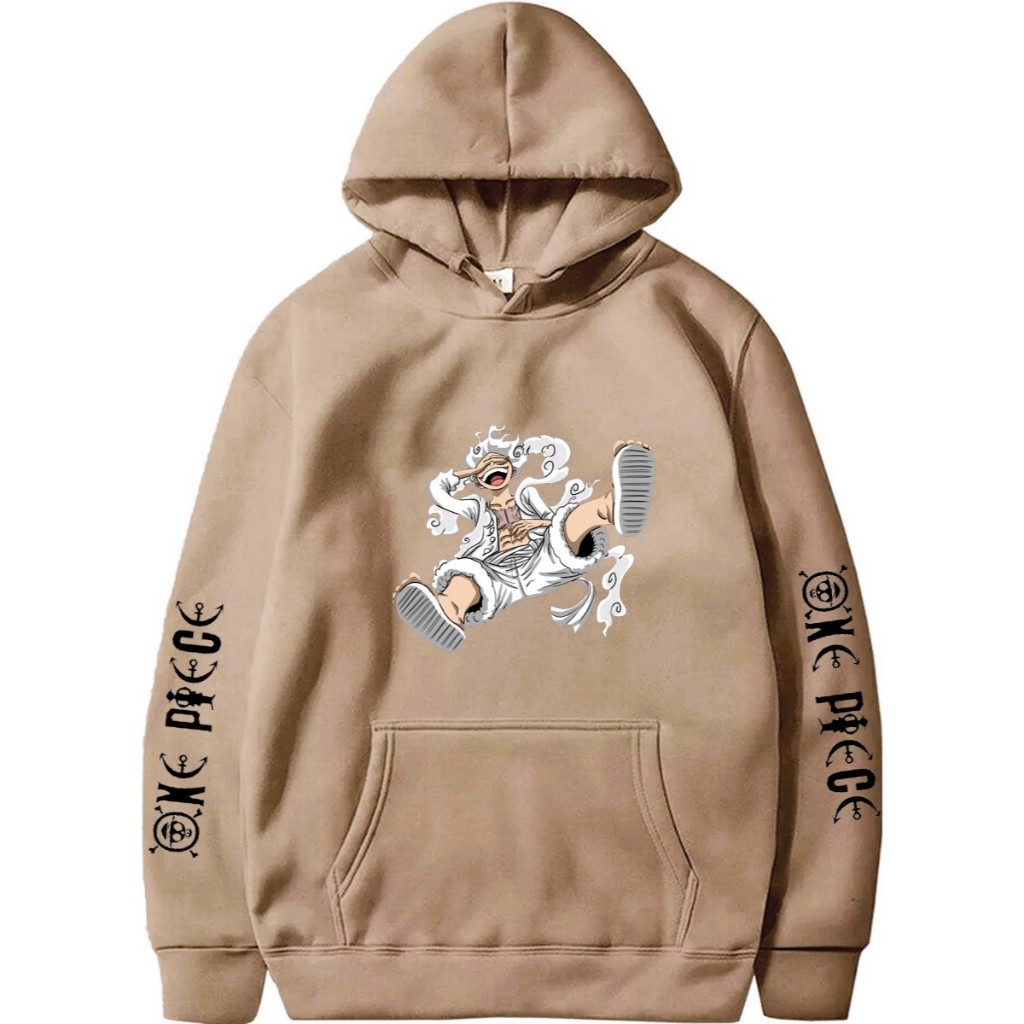 Moletom Canguru Infantil Anime One Piece Luffy Gear Agasalho