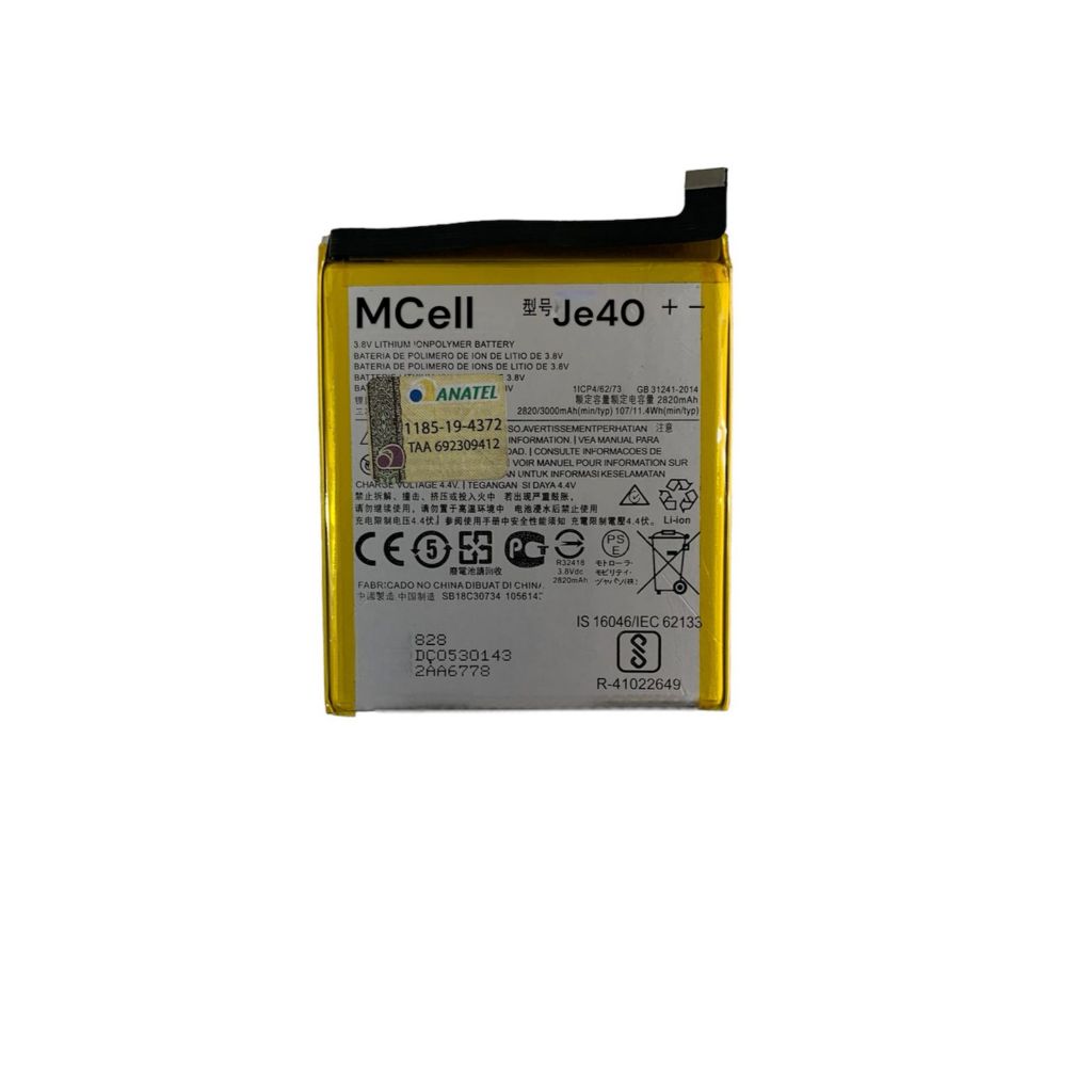 Flex Carga Bateria Nova Je40 Compatível Moto G7 play XT1952