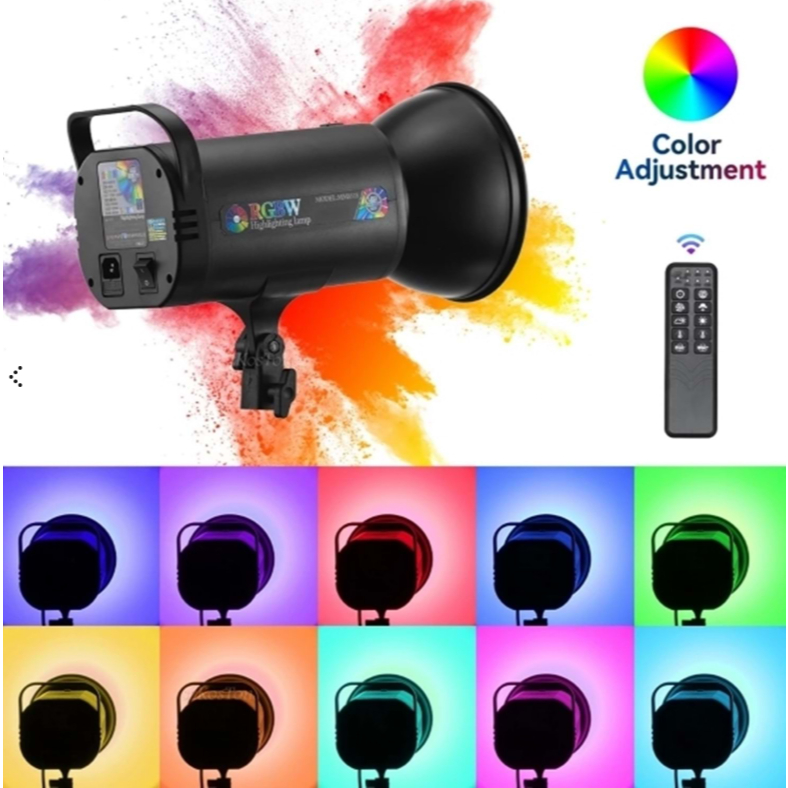 Luz De Vídeo Led 500w Rgb Photo Studio Daylight Lighting for Youtube Video Live +Tripe 2.1 Metros 110V-220V Bivolt  MM85 em Oferta na Shopee