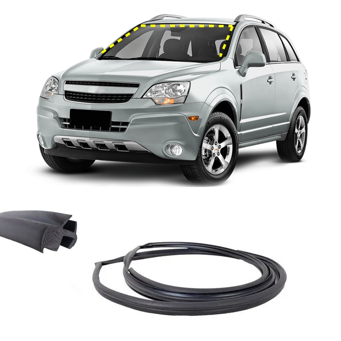 Borracha Do vidro Parabrisa Chevrolet Captiva 2008 a 2017 Hatch 4 portas