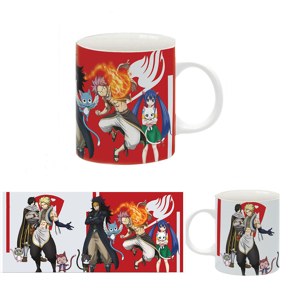Caneca Personalizada Fairy Tail Dragon Slayer Natsu Sting Rogue Wendy Gajeel