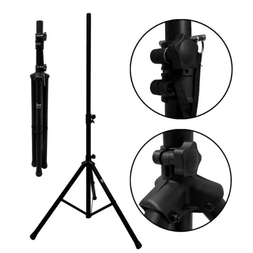 Suporte Para Caixa de Som Retrátil Regulável Roxtone FF-101S 40KG Tripé em Oferta na Shopee