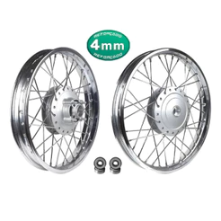 Par Aro Roda Raio 4mm Cg Fan 125 09/18 Tambor C/ Rolamentos