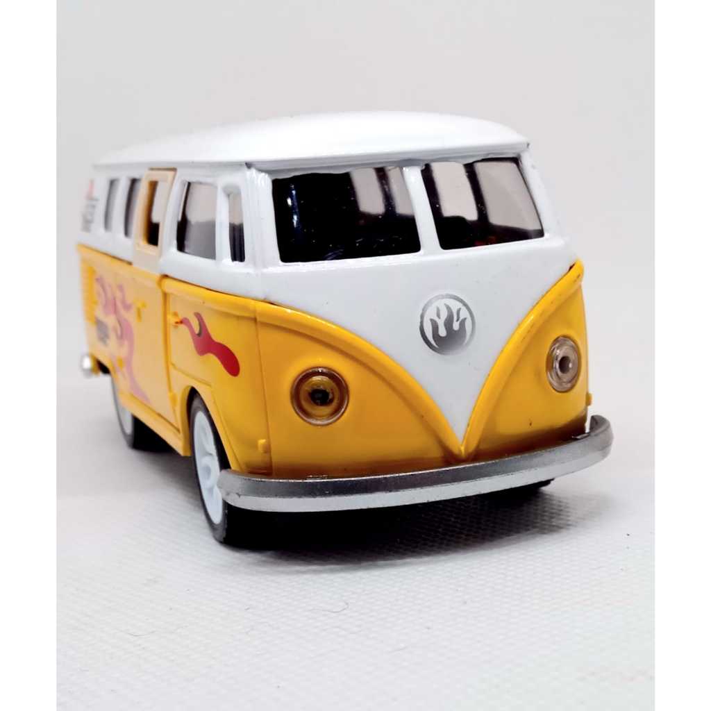 Miniatura  Kombi Corujinha estampa Tribal 1:36 metal Diecast colecionável