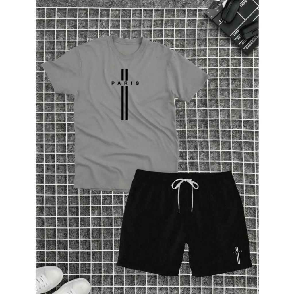 Camisa Masculina + Short Tectel Cruz Estampado Lançamento