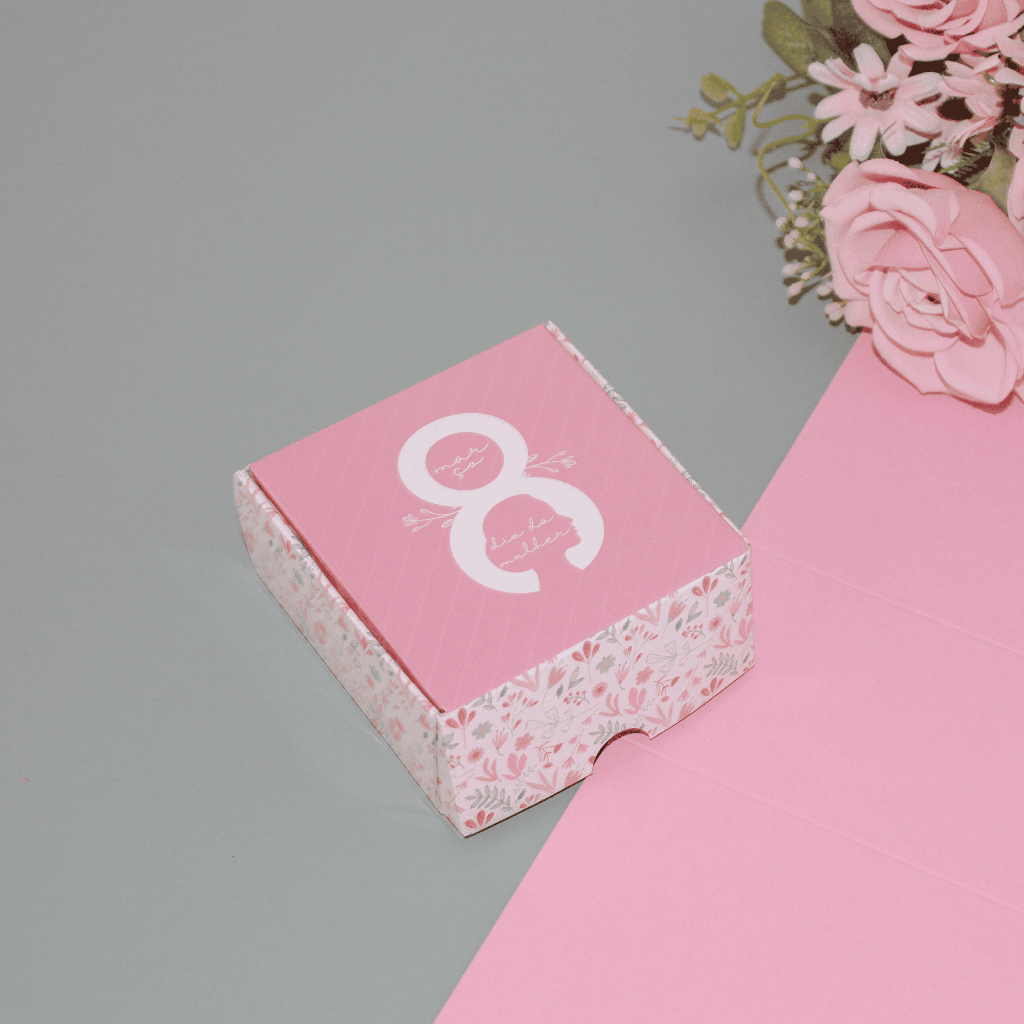 Caixa Para Presente Modelo Mini Box - Dia da Mulher (10 unidades) em Oferta na Shopee